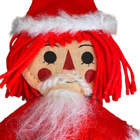 Vintage Raggedy Andy Cloth Ornament‎ 6in Christmas Holiday Collectible - Picture 3 of 3